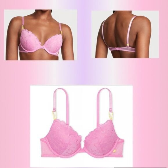 Victoria's Secret Other - Victoria’s Secret Sexy Tee Push-Up  Lace Bra 38C